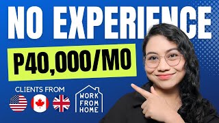 P40000MO Work From Home for Beginners  NO EXPERIENCE for Pinoys [upl. by Anitsirhcairam]