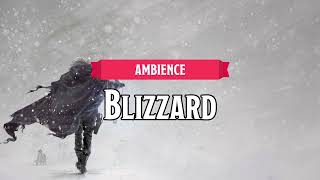 Blizzard  DampDTTRPG Ambience  1 Hour [upl. by Kenta]