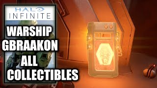 Halo Infinite  Warship Gbraakon All Collectible Locations All Skulls UNSC amp Banished Audio Logs [upl. by Adnalro]