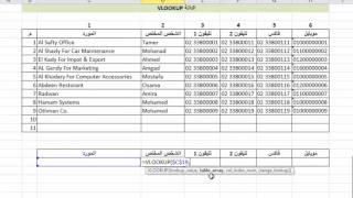 شرح عربى للدالة VLOOKUP  ميكروسوفت إكسل  Microsoft Excel [upl. by Carlick178]