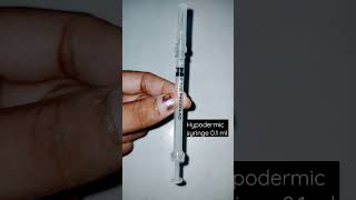 disposable hypodermic syringe with needle 01ml syringe needle injection svmedicourse [upl. by Kimmie693]