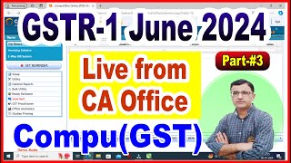 June GSTR1Return file From CompuGST Compu GST Software Demo  How GSTR1 Return File From CompuGST [upl. by Scarface]