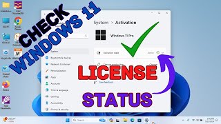 Check Windows Activation Status in Windows 11  Tutorial [upl. by Eerehs789]