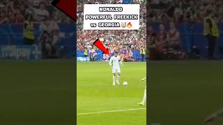 Ronaldo Insane Free Kick vs Georgia 🤯🔥 [upl. by Kcinomod379]