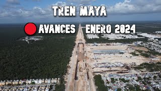 TREN MAYA🔴ESTACION PLAYA DEL CARMEN AVANCES  SIN TERMINAR AUN 11 ENERO 2024 [upl. by Ardenia610]