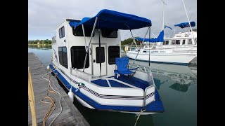 Nomad Sea Ark Voyager Trailerable Houseboat INTERIOR Tour 2 [upl. by Eronaele]