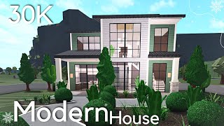 30K BLOXBURG Modern Family House Build  2Story House [upl. by Quiteri180]