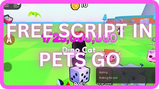 NEW PETS GO SCRIPT  AUTO UPGRADE  AUTO FAST ROLL  FREE SCRIPT GUI MOBILE amp PC [upl. by Deonne]