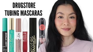 Drugstore Tubing Mascaras Review BEST vs WORST [upl. by Ztnarf]