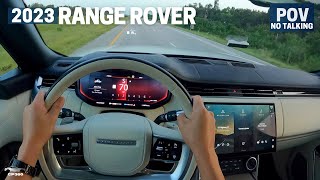 The New Range Rover 20222023 POV Test Drive [upl. by Icnarf301]