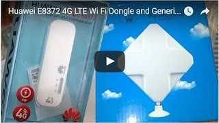 Huawei E8372 4G LTE Wi Fi Dongle and Generic 4G LTE Antenna TS9 Booster Signal Amplifier JIO 4G SIM [upl. by Attevaj585]