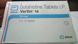 Vertin 16 MG Tablet Uses Dosage Side Effects Composition in hindi [upl. by Enelyam834]