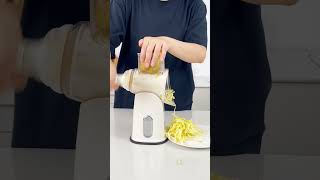 Rotary Cheese Grater 5 in 1 Cheese Grater with Handle Review kitchen salad food [upl. by Avivah]