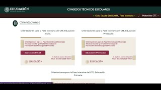 Insumos para la fase intensiva CTE ciclo escolar 23 24 [upl. by Ahsad]