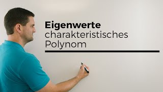 Eigenwerte charakteristisches Polynom Beispiel 2X2Matrix Mathe by Daniel Jung [upl. by Alac]