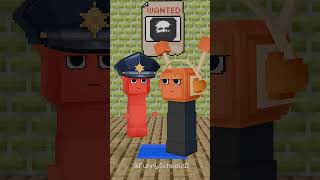 Help Police Raddy find the Oran impostor 😱 shorts sprunki minecraft [upl. by Leonteen]