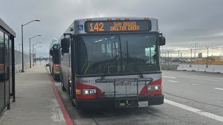 SamTrans 2957 on Route 142 FULL ROUTE [upl. by Jonme301]