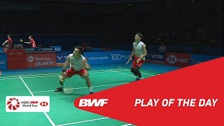 Play of the Day  CELCOM AXIATA Malaysia Open 2019 Semifinals  BWF 2019 [upl. by Treacy]