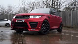 Range Rover with full body kit and Vossen HF2 wheels in 24quot [upl. by Alyce95]