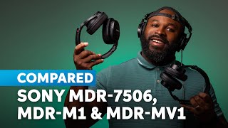 Sony Professional Headphones Compared MDRM1 MDRMV1 amp MDR7506 [upl. by Dom]