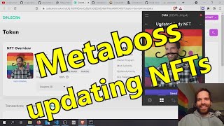 How to UPDATE NFT metadata Solana Tutorial  Jan 13th 21 [upl. by Atinel]