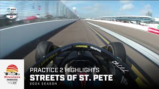 Practice 2 Moments  2024 Firestone Grand Prix of St Petersburg  INDYCAR [upl. by Anita]