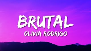 Olivia Rodrigo  brutal Lyrics  Alzate Letra [upl. by Nitsugua]