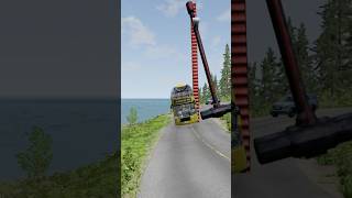 Capsule bus vs Huge Hammer Vid86 beamngdrive [upl. by Assenahs]