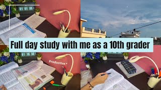 Full day Study Routine as a CBSE 10th grader 📖📚 [upl. by Deck]