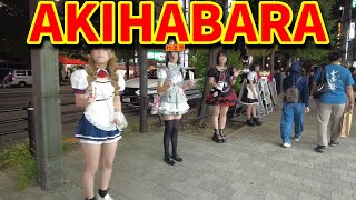 Akihabara Walk in Tokyo Tokyo walking Japan maid akihabara [upl. by Yttik338]