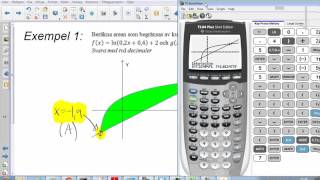 Matematik 4  Areor mellan kurvor  Miniräknare  Tre exempel [upl. by Platon266]