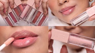 Maybelline Lifter Gloss Lip Swatch on Light Medium skintone [upl. by Ehcor]