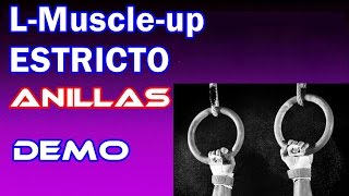 Muscleup Lento en Anillas  Demo [upl. by Nevs382]