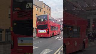 LJ24ZNT on route 678 departing at Custom House Station ‘86184’ bus localbus publicbus tfl [upl. by Remmos]