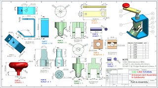 Universal Joint Parts amp Assembly in Solidworks [upl. by Cimah765]