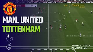 Manchester United vs Tottenham Hotspur Premier League 2425 eFootball Simulation [upl. by Notelrac219]