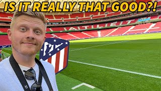 EUROPES BEST NEW STADIUM Wanda Metropolitano Stadium Tour  Atletico Madrid [upl. by Yehus]