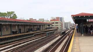 NYC Subway N train action at 36 Av Weekday [upl. by Angie656]