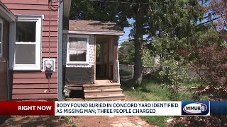 Three people arrested in connection to body buried in Concord backyard officials say [upl. by Leo520]