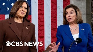 Pelosi endorses Harris for 2024 Democratic nomination [upl. by Dorca93]