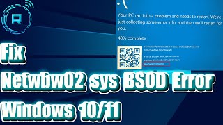 How to Fix Netwbw02 sys BSOD Error on Windows 10 11 [upl. by Nnaj]