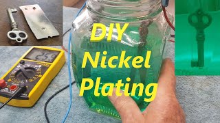 How to nickel plate at home  a detailed DIY guide to simple electroplating restoration [upl. by Enyawal]