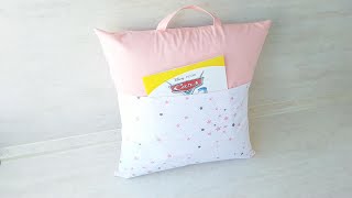 DIY Reading Pillow  Book Pillow Tutorial [upl. by Halet]