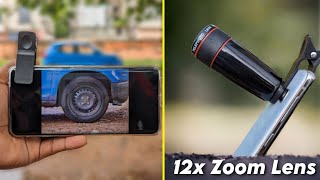 Mobile Lens 12x Zoom Worth it QualityZoom Lens Review [upl. by Erbma]