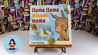 Kids Book Read Aloud Lama Lama Misses Mama by Anna Dewdney  Mamas Book Nook [upl. by Kenelm54]