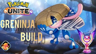 Greninja build  Greninja gameplay  Pokemon unite [upl. by Odranar]