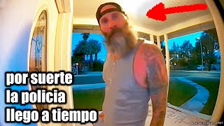 Por SUERTE la POLICIA llego a TIEMPO 10 VIDEOS DE TERROR MIEDO Y FANTASMAS [upl. by Wilow]