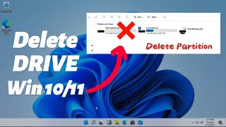 Quick And Simple Windows 10 Drive Partition Deletion Tutorial [upl. by Fredericka]