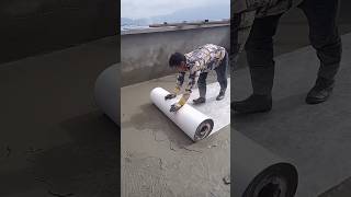 Roof polypropylene cloth waterproof construction process [upl. by Tannenbaum]