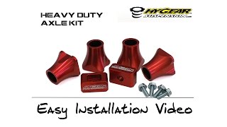 Heavy Duty Axle Kit Tutorial [upl. by Aicatsanna]